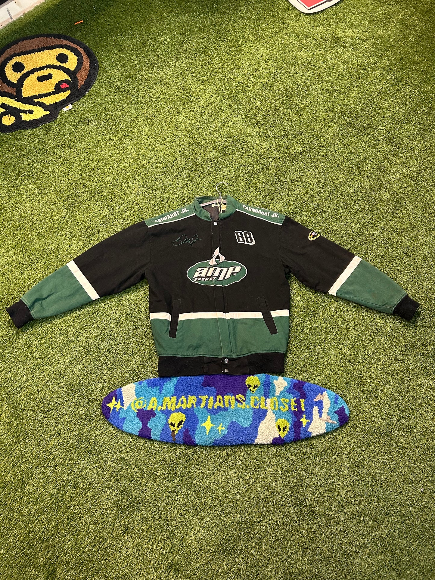 Y2K Dale Earnhardt Jr #88 Front Patch Amp Energy NASCAR Jacket