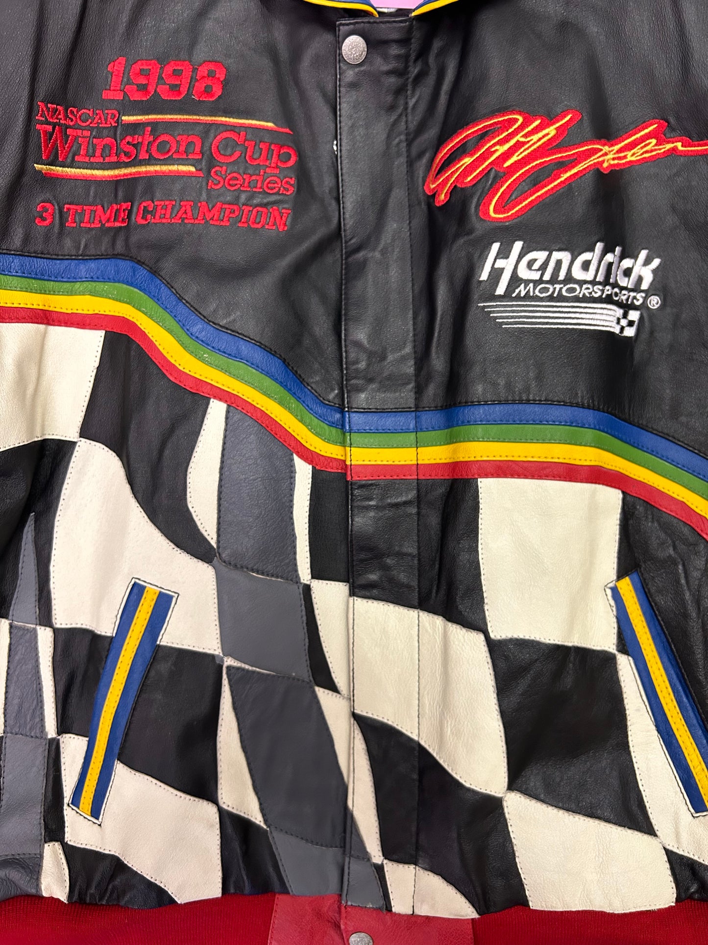 Super Rare Vintage 1998 Jeff Gordon Winston Cup Champion NASCAR Jacket