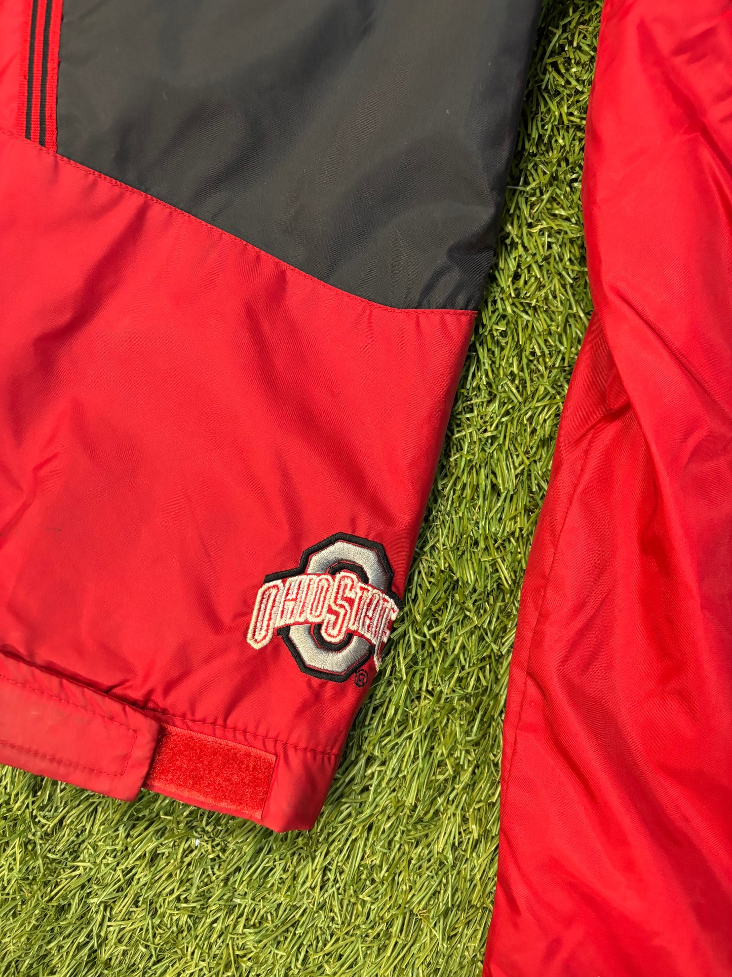 Ohio State Buckeyes Red and Black Jacket Size Large