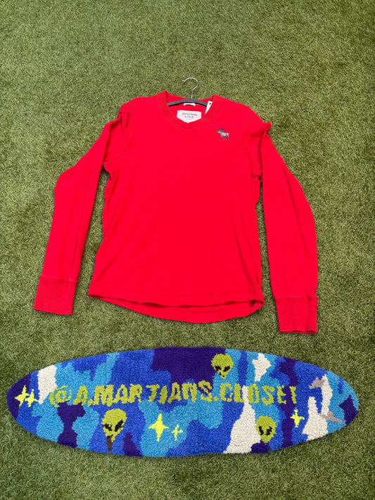 Abercrombie and Fitch Muscle fit Sweater Embroidered Logo