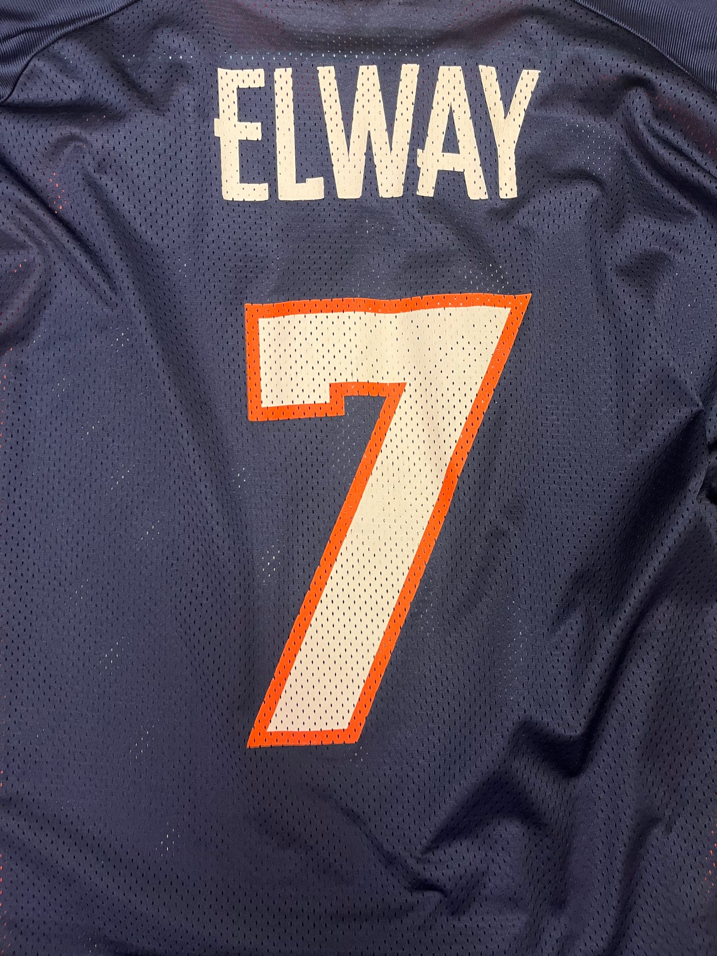 Vintage Logo Athletics Denver Broncos #7 Elway Jersey