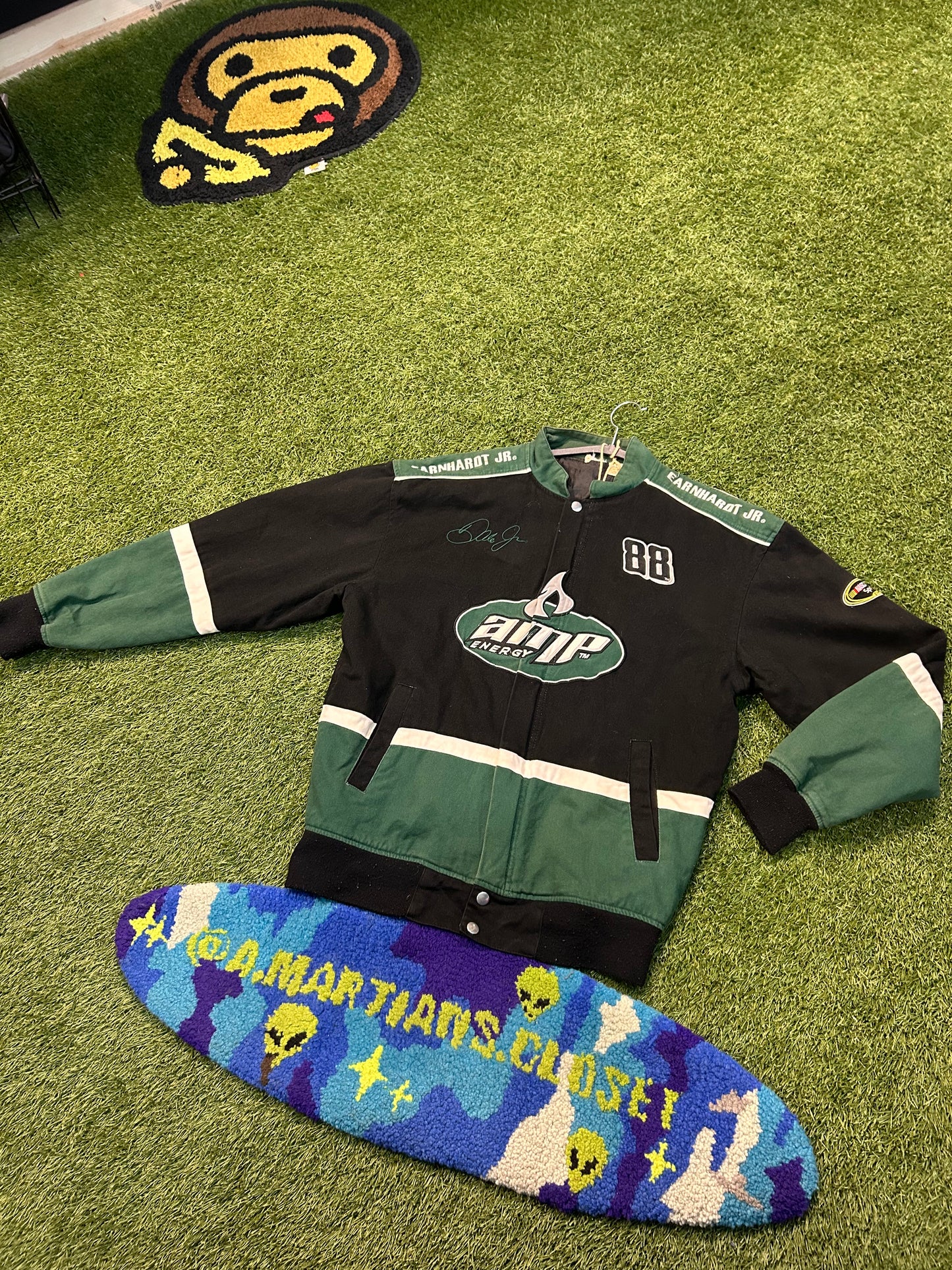 Y2K Dale Earnhardt Jr #88 Front Patch Amp Energy NASCAR Jacket