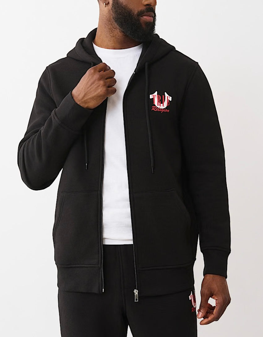 True Religion Buddha Card Zipup Jacket