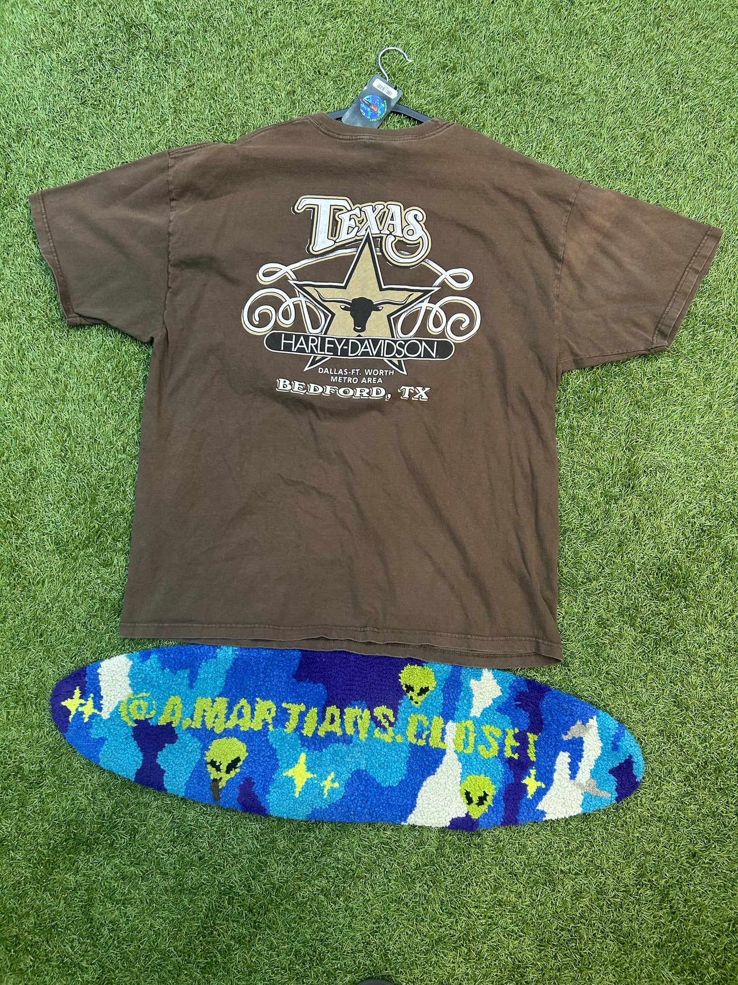 Y2K Harley Davidson Bred In A Shed Texas Tee