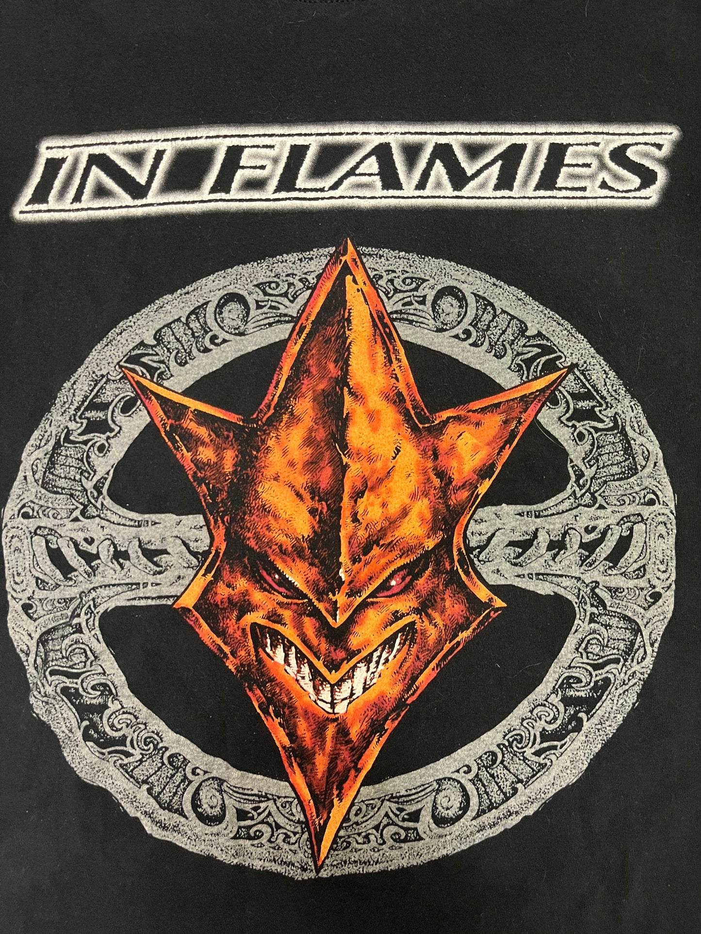 Vintage 90s In Flames Band Tee