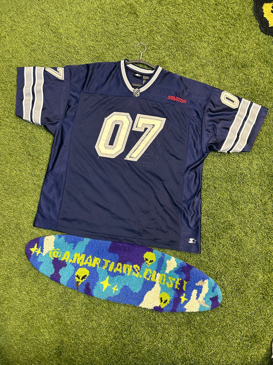 Vintage Starter #07 Blue Football Jersey
