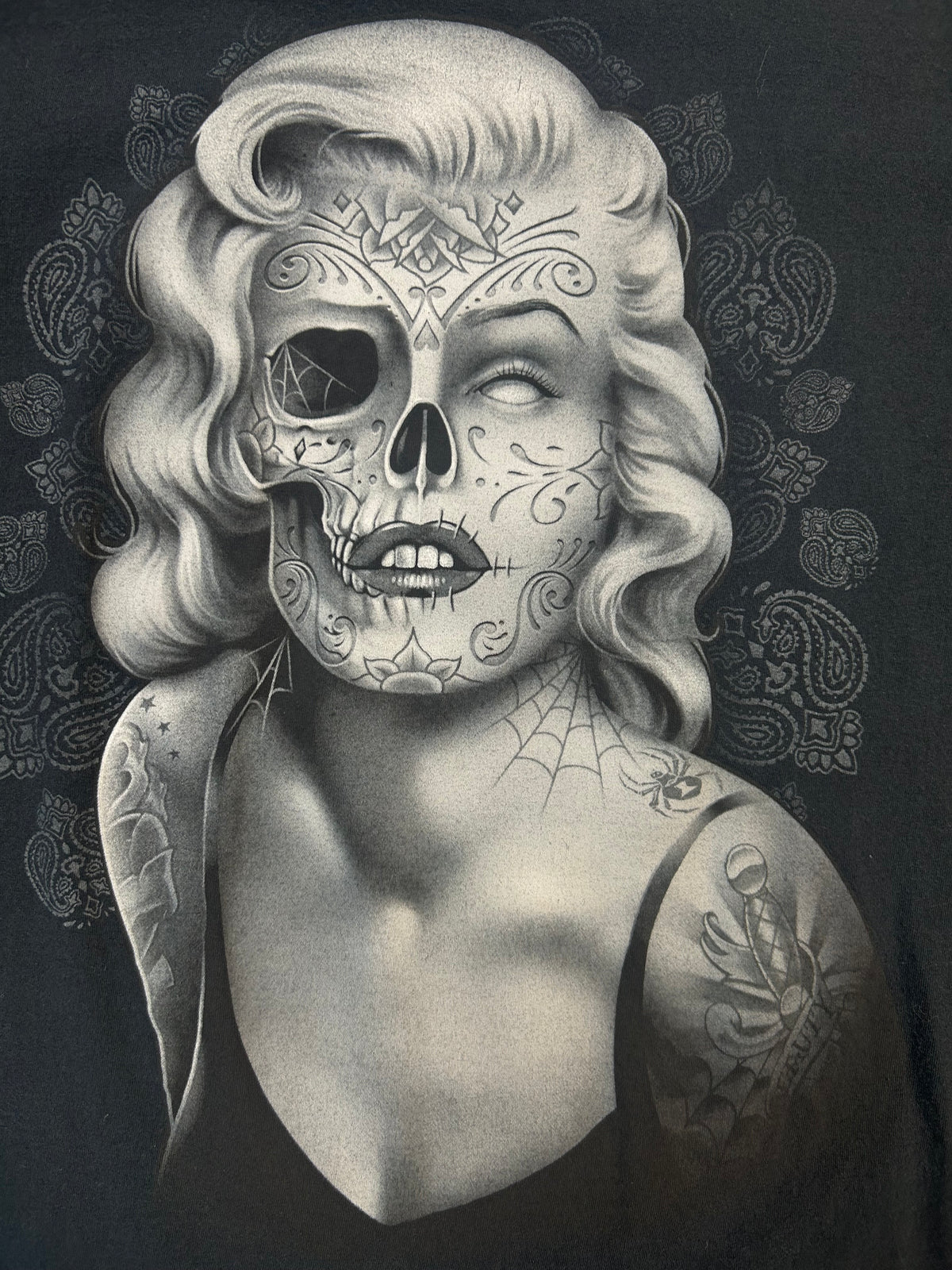 Y2K Marilyn Monroe Sugar Skull Tee