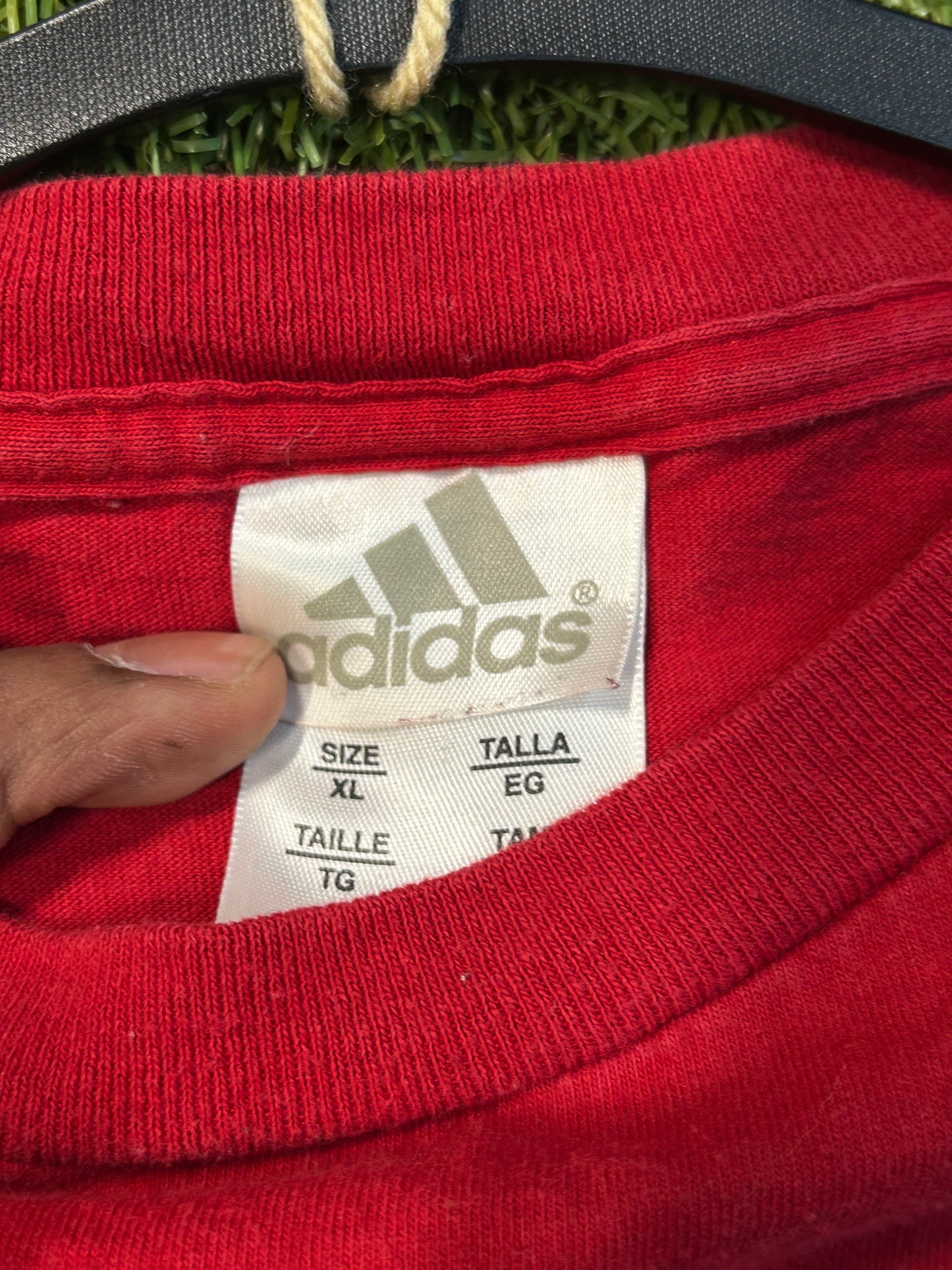 Y2K Adidas Triple Stripe A Tee