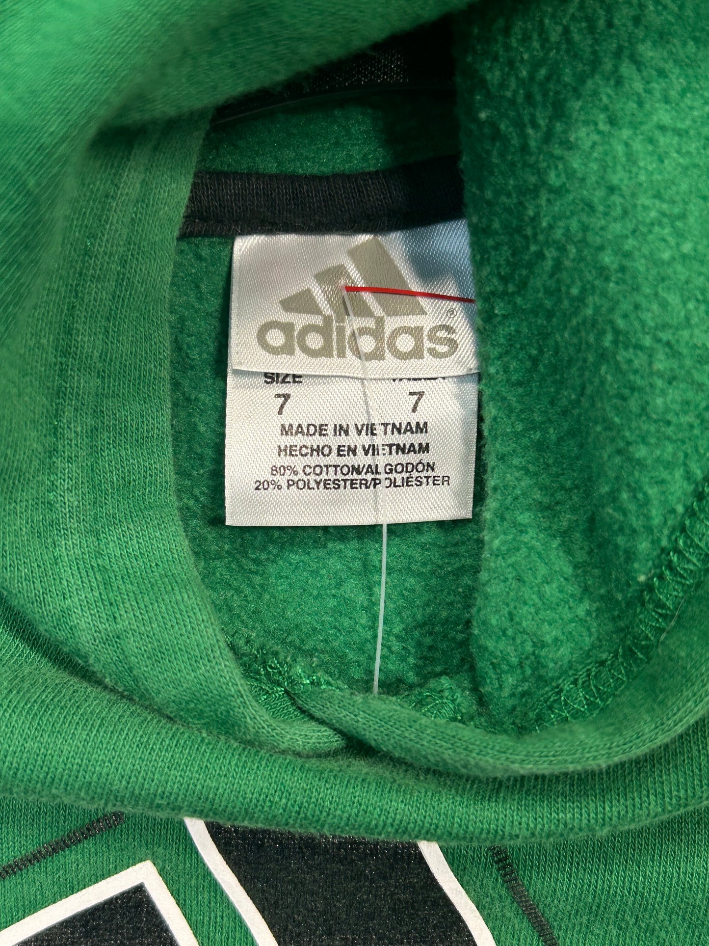 Y2K Adidas Green Kids Hoodie