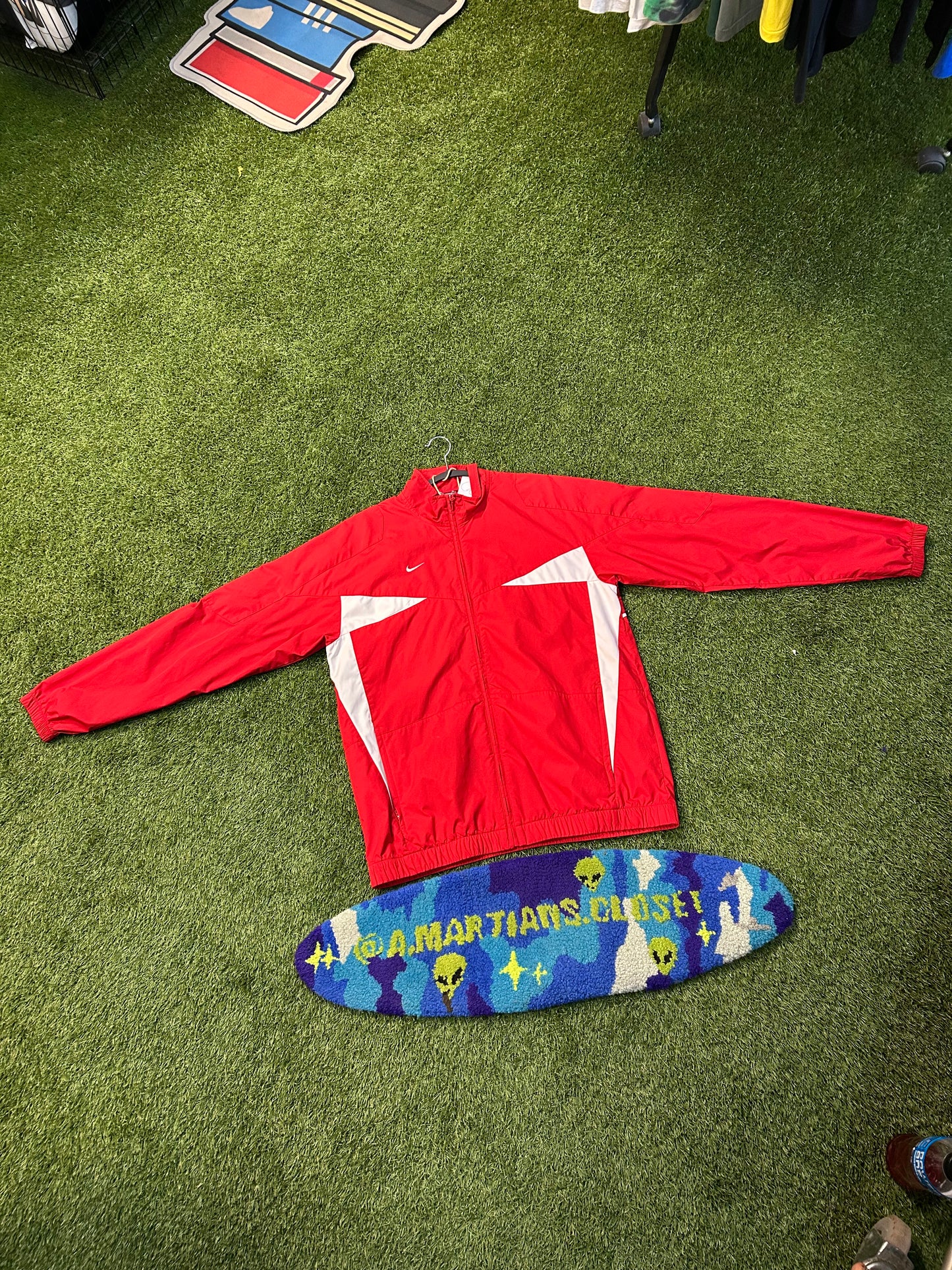 Vintage Red Nike Track Jacket