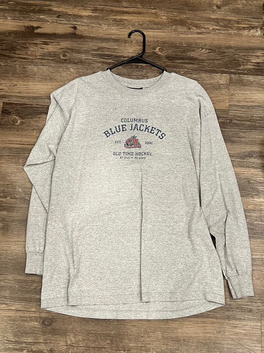 Y2K Columbus Blue Jackets L/S Tee