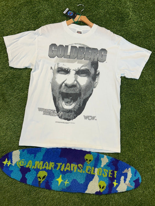 Vintage 1998 WCW Goldberg Big Head Tee