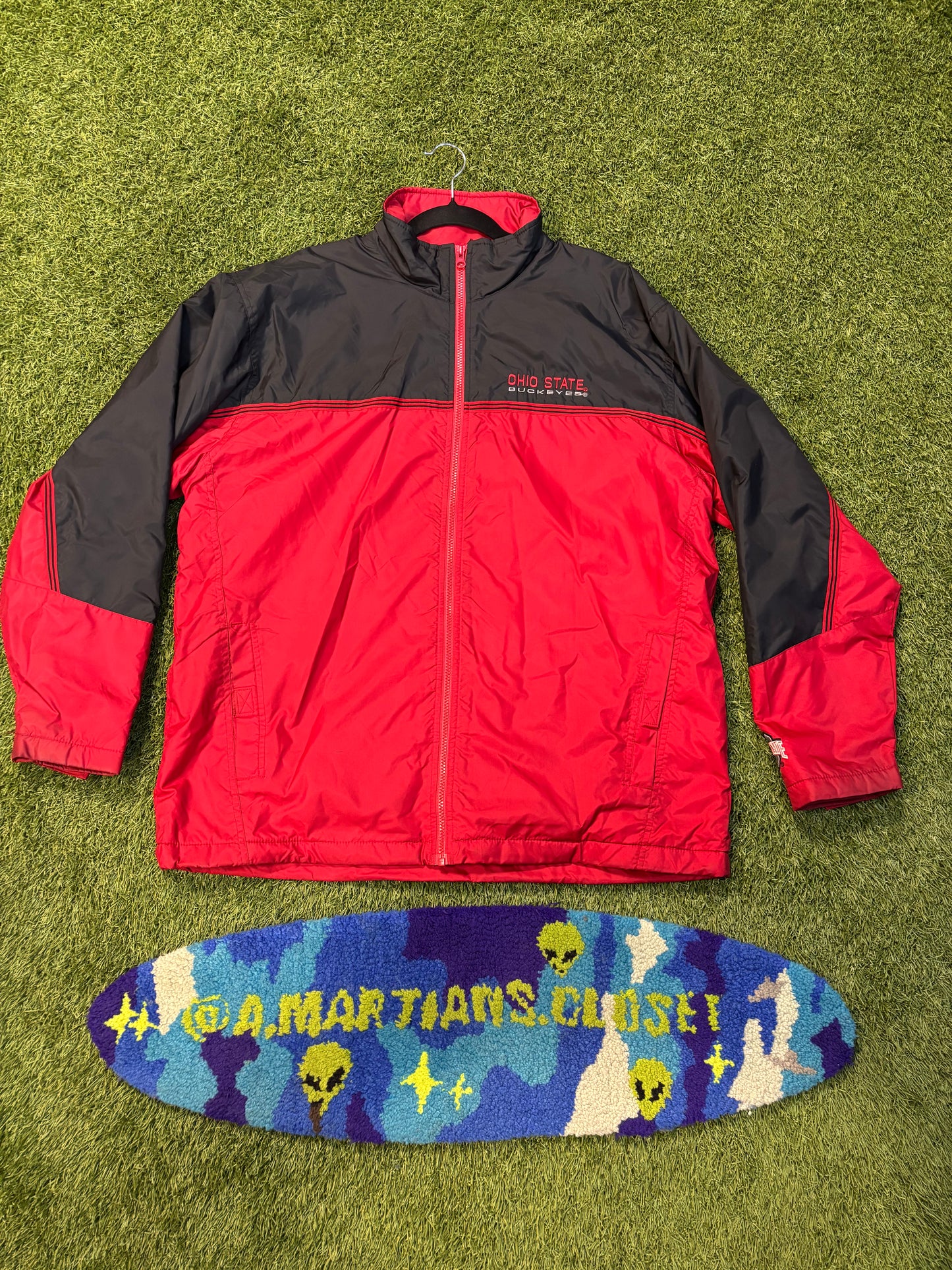 Ohio State Buckeyes Red and Black Jacket Size Large