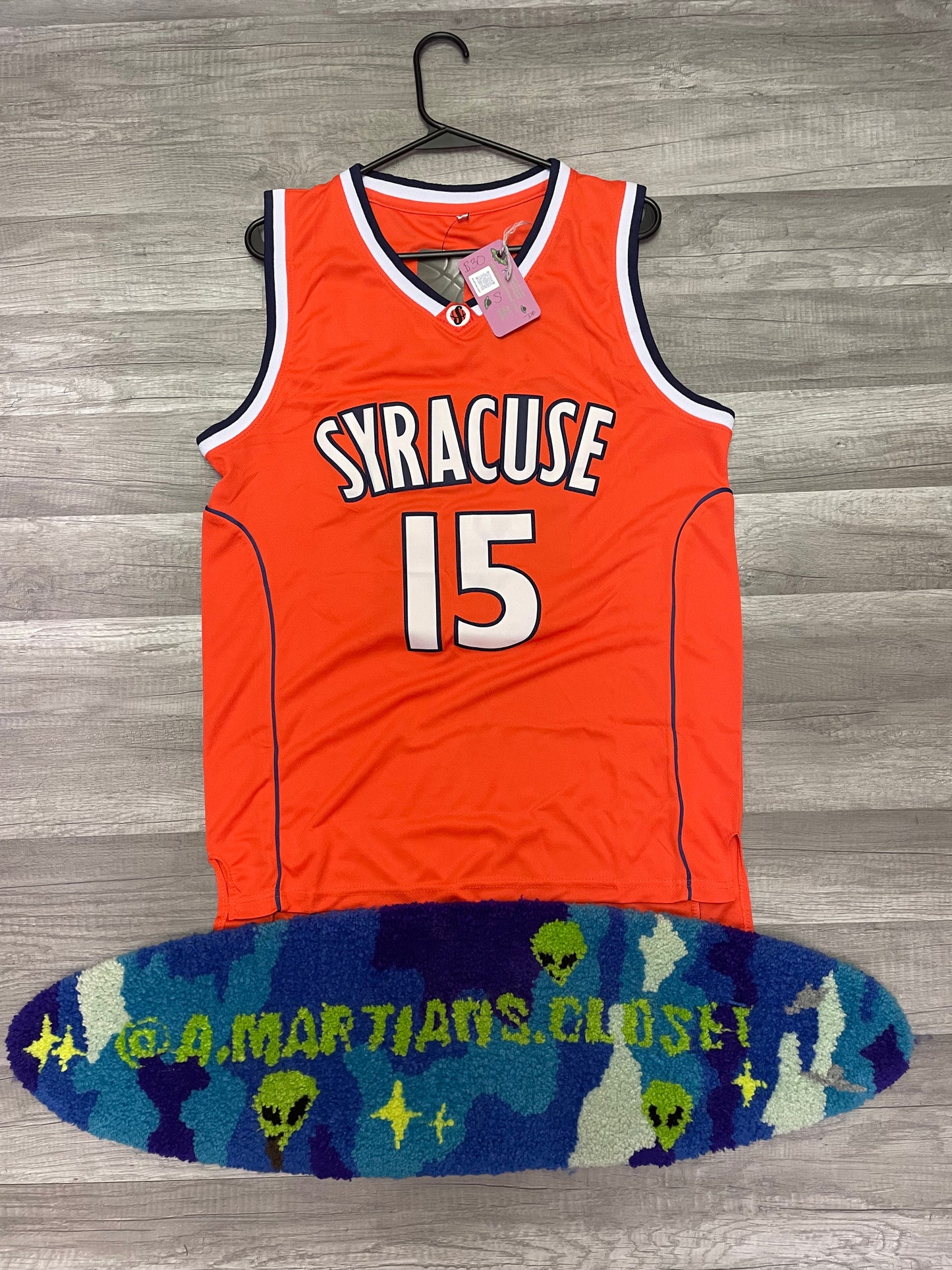 Retro Style Syracuse Carmelo Anthony #15 Basketball Jersey