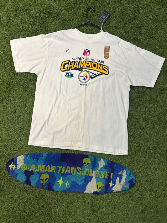 New Age Reebok Pittsburgh Steelers Super Bowl XLIII Tee