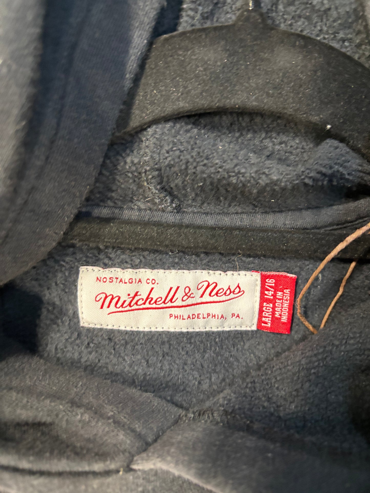 Black Buffalo Bills Mitchell & Ness Throwbacks Hoodie Kids Size Large 14/16