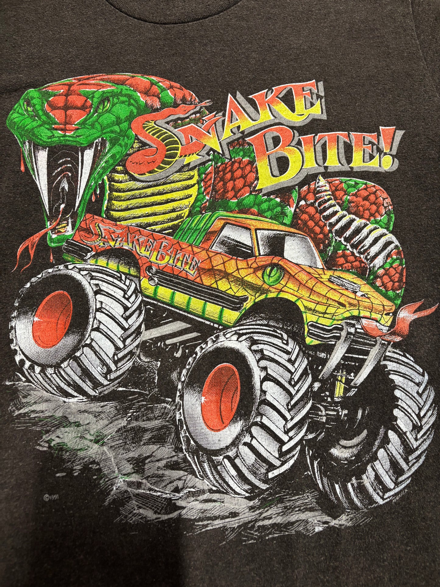 Vintage Snake Bite Monster Truck Tee