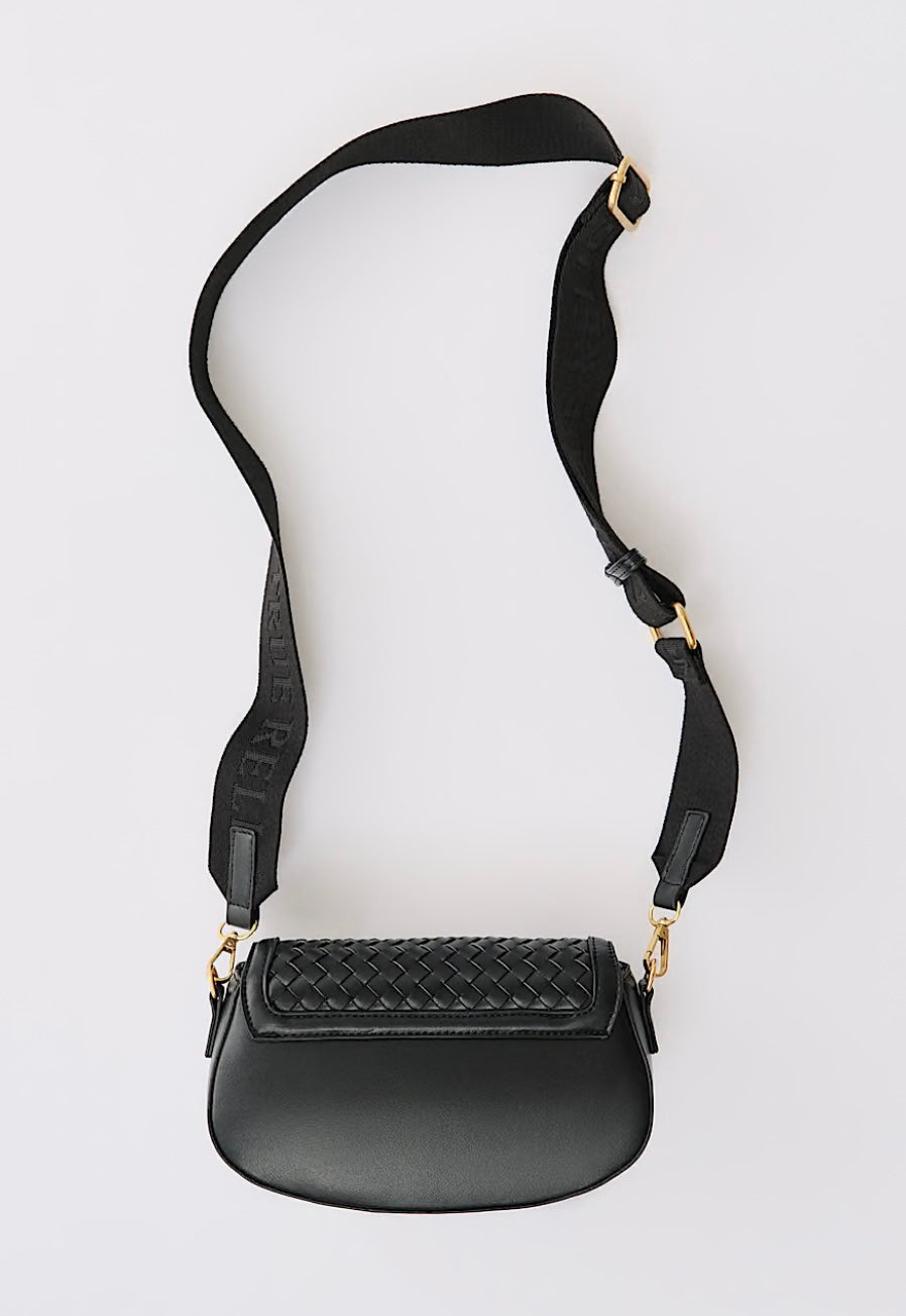 True Religion Women’s Woven Flap Bag