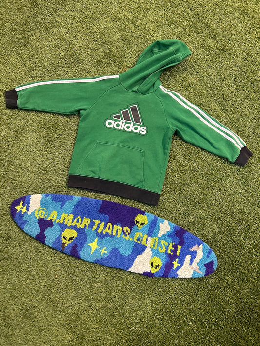 Y2K Adidas Green Kids Hoodie