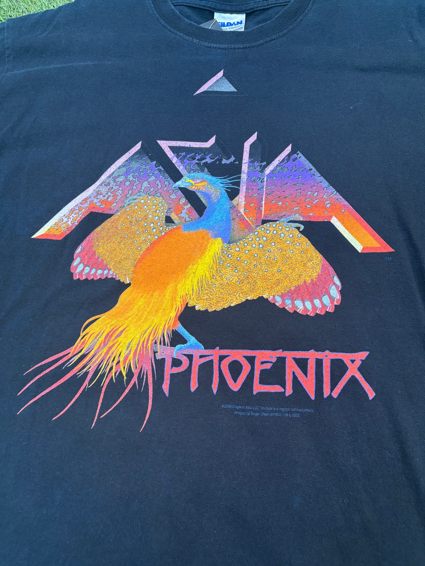Vintage Phoenix Artwork Band Asia’s 2008 Tour Tee
