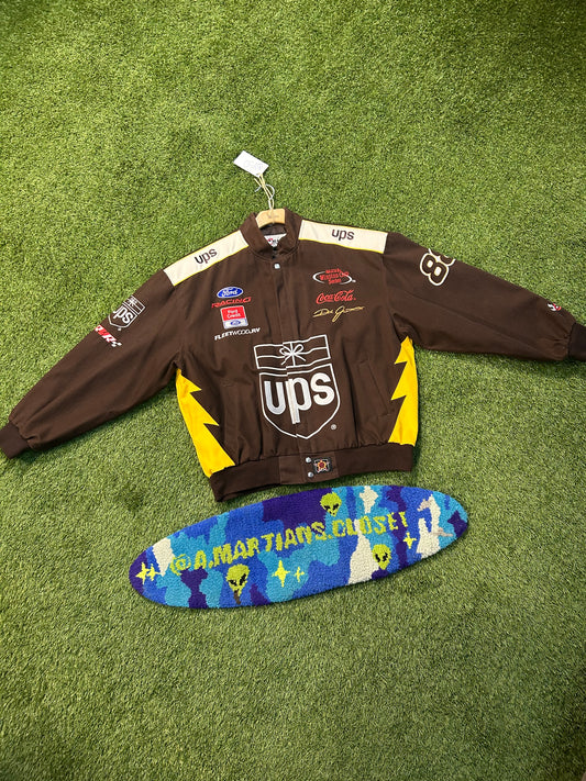 Vintage 90s Dale Jarret UPS Heavy NASCAR Jacket