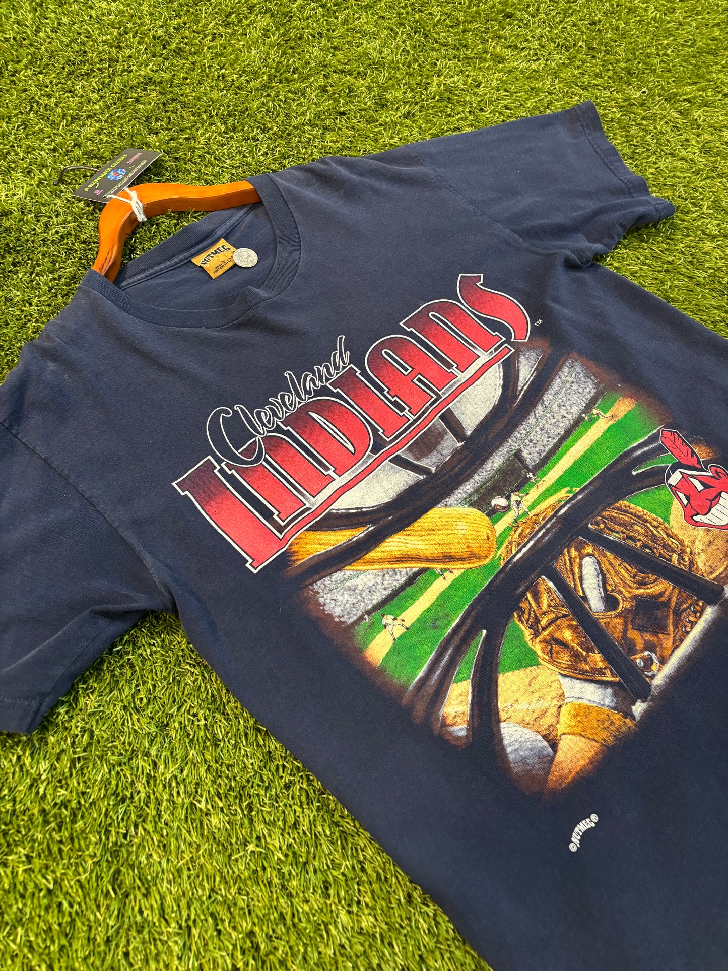 Vintage 1995 Cleveland Indians Catcher Tee