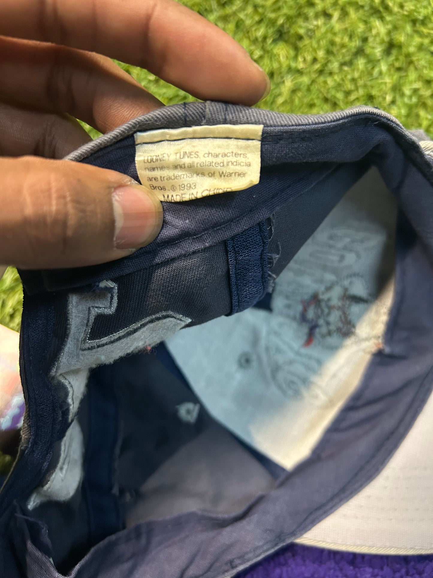 Vintage 1993 Warner Bros Tasmania Devil X Dallas Cowboys NFL SnapBack