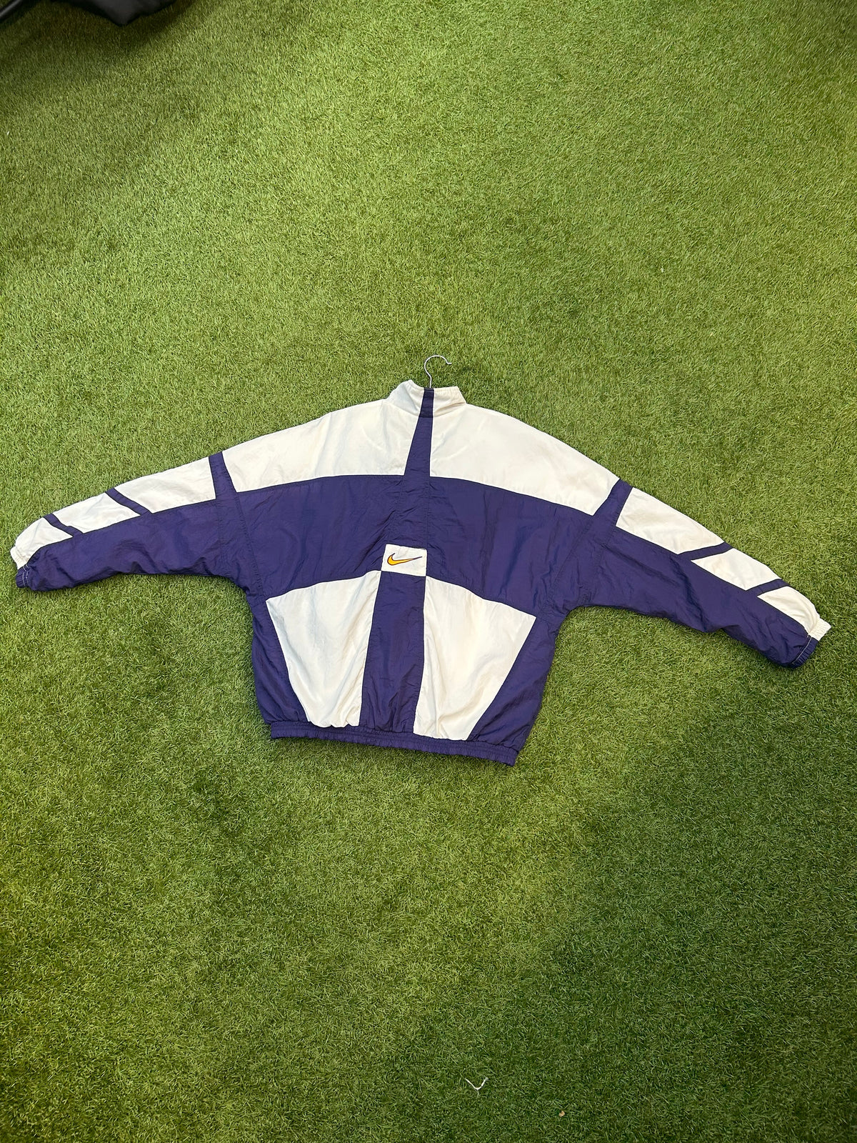 Rare Vintage 90s Nike Purple & White Track Suit W/Bottom Track Pants