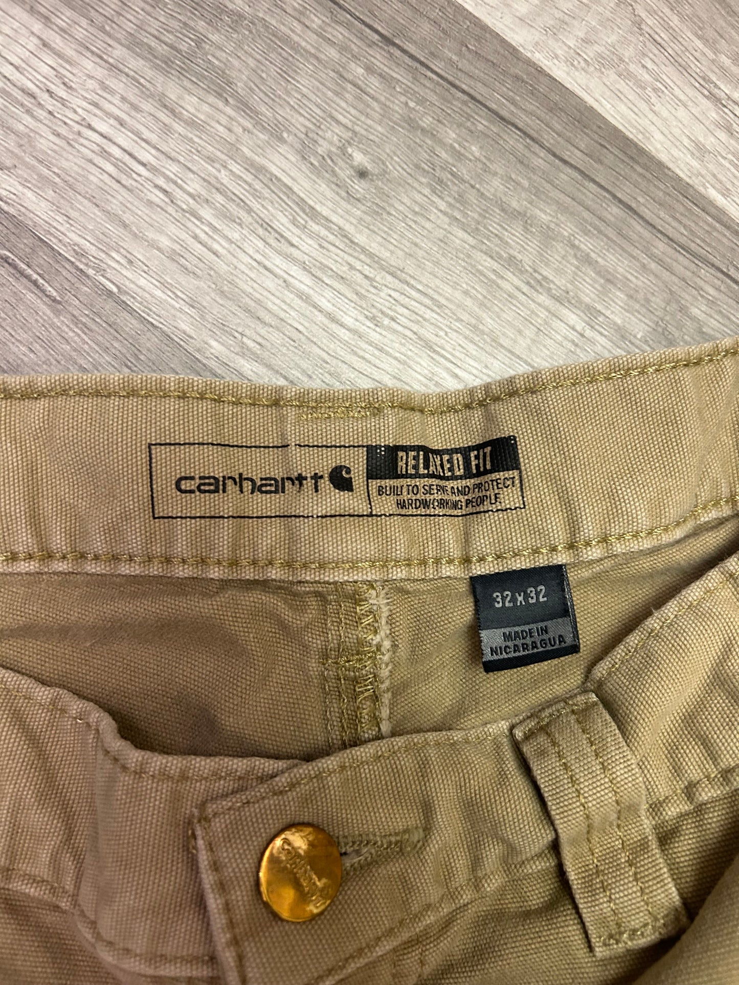 Vintage 2000s Carhartt Jeans Tan Color