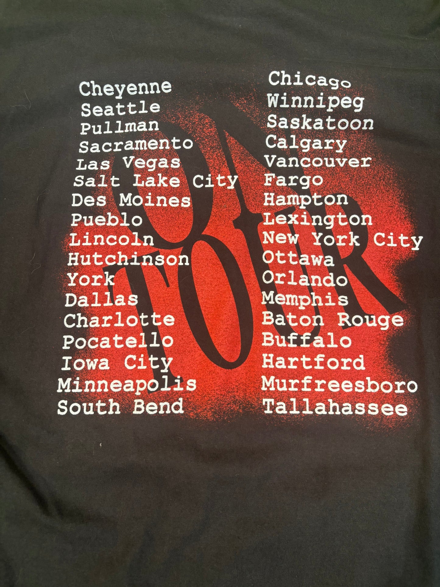 Vintage 1993 Garth Brooks On Tour Hanes Beefy T