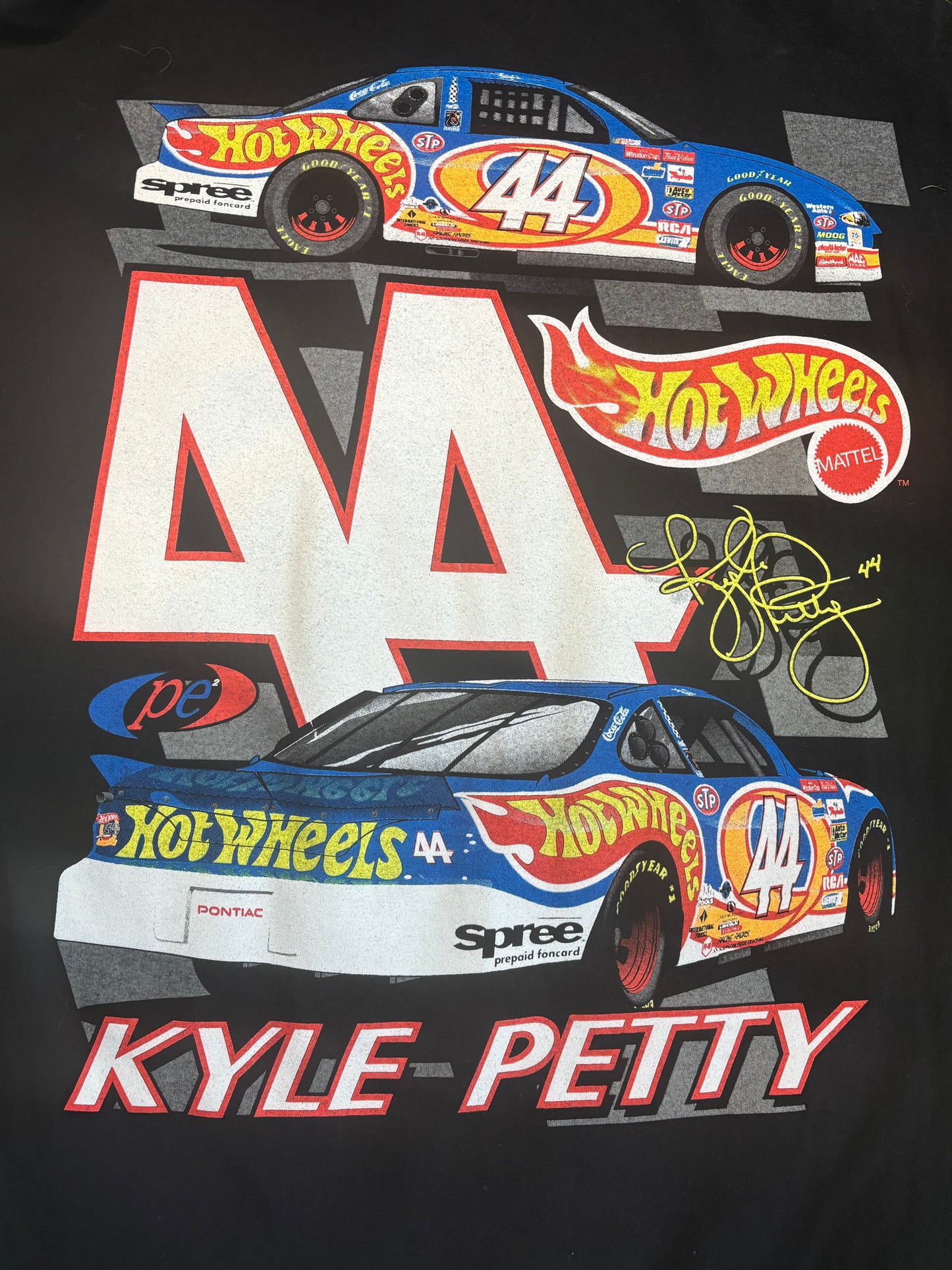 Vintage 1998 Kyle Petty Hot Wheels NASCAR Tee