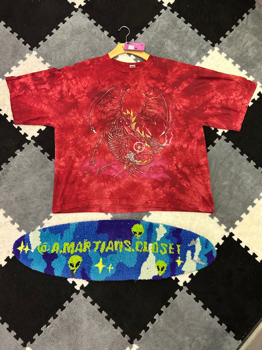 Vintage Dragon Vs Wizard Tye Dye Tee