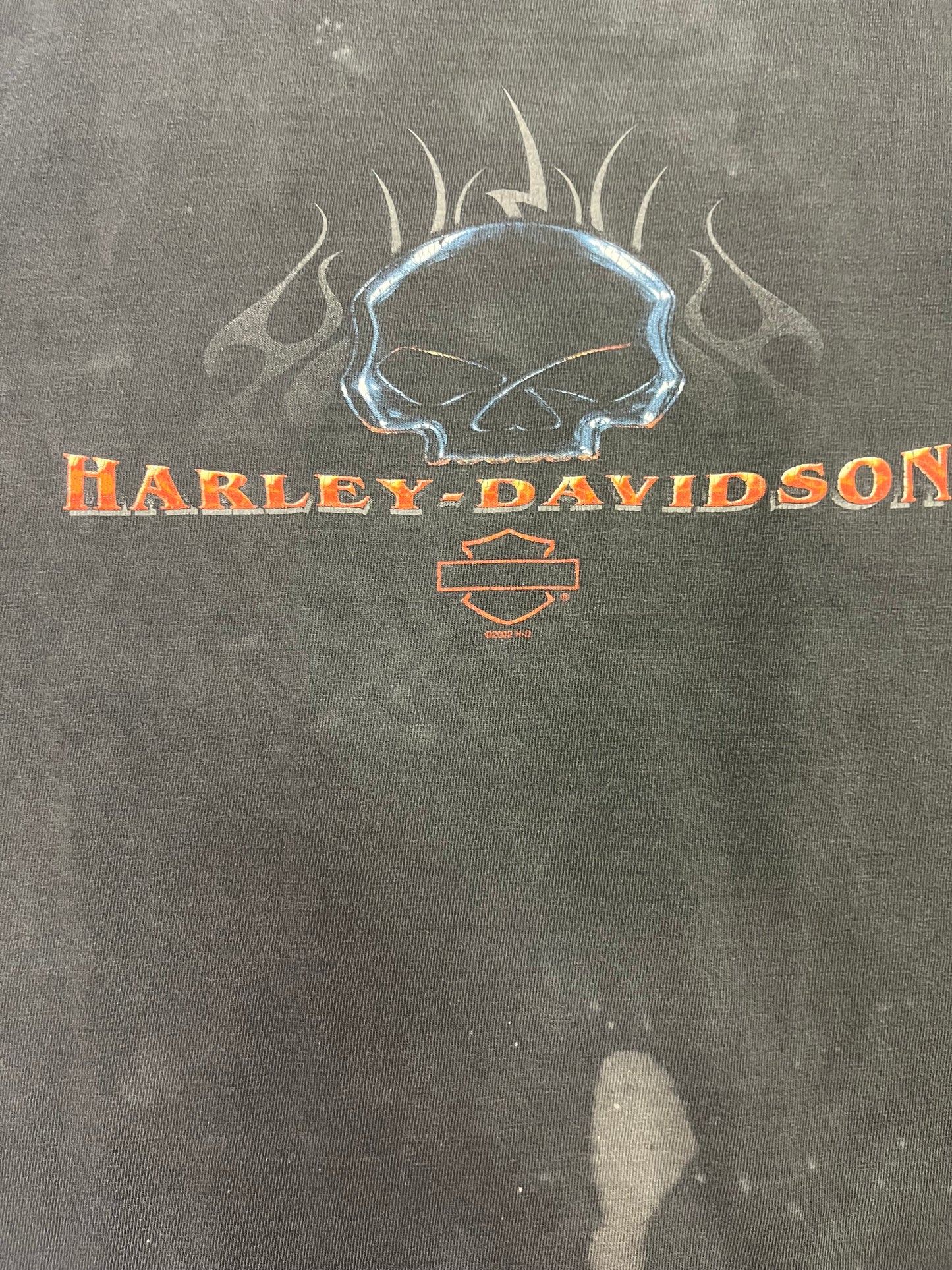 Vintage 2002 Harley Davidson Sales & Service Cutoff Tee