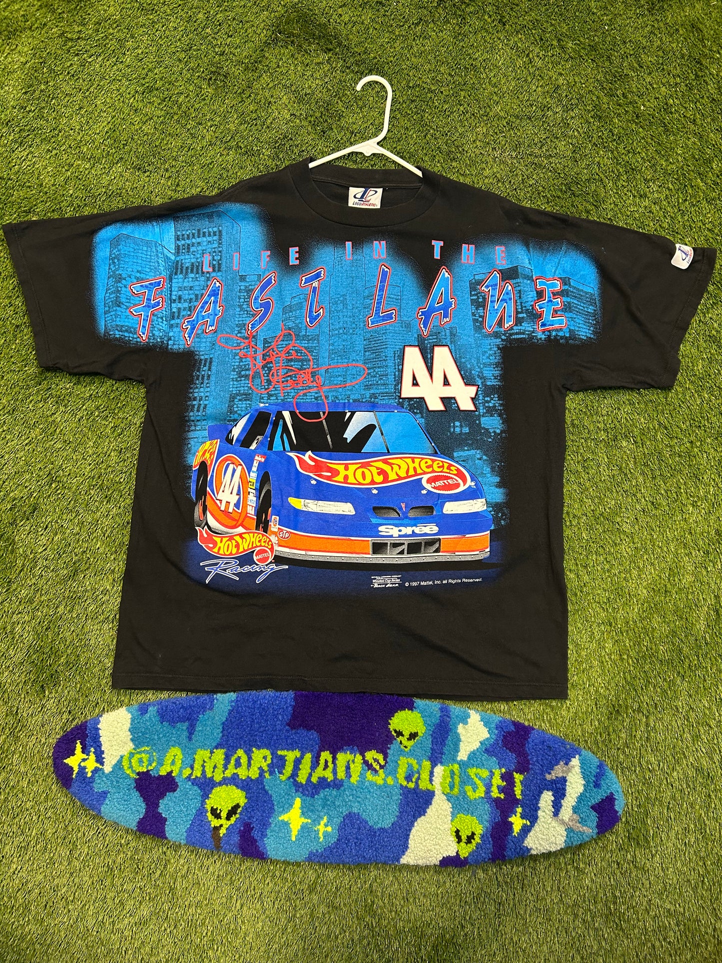 Rare Vintage 1997 Kyle Petty #44 NASCAR AOP Tee