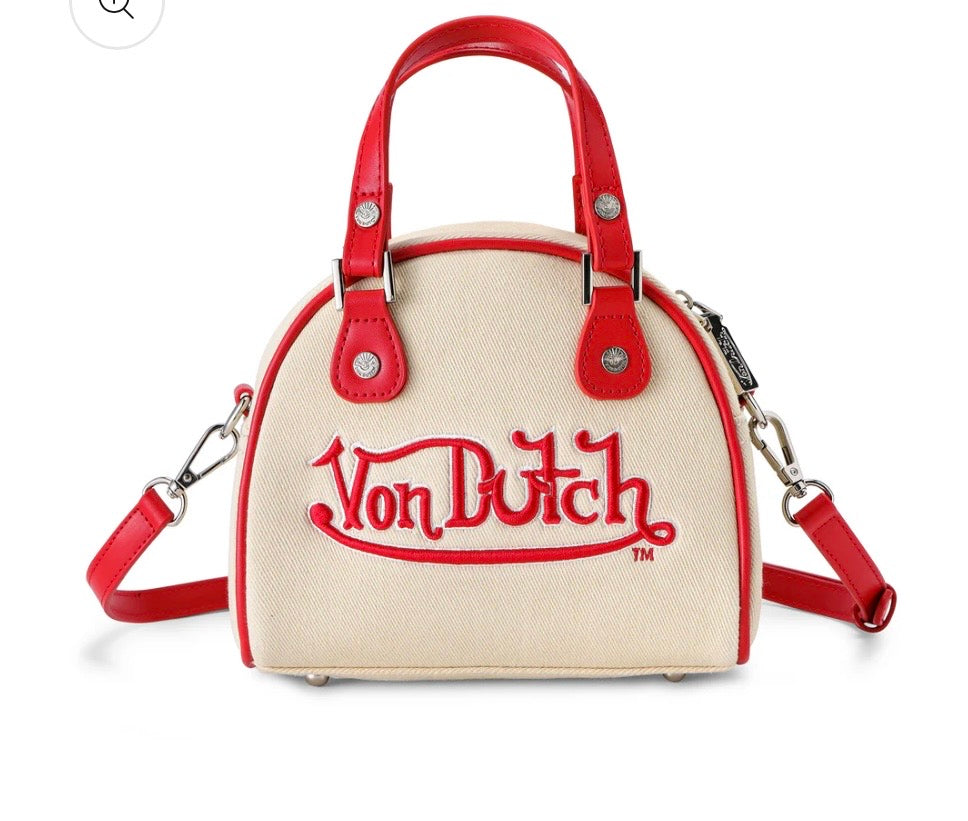 Von Dutch X True Religion Bowling Bag Cream Denim
