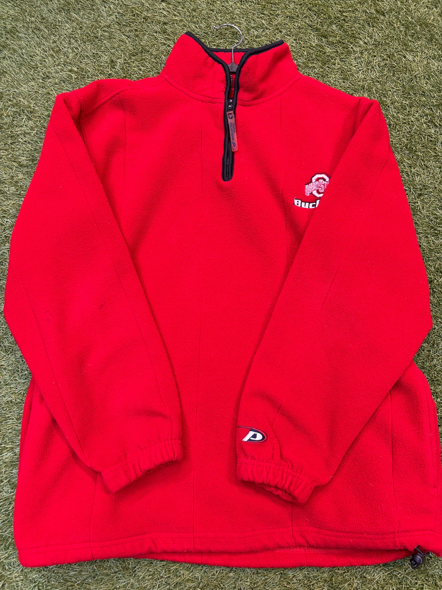 Vintage Pro Edge Quarter Zip Ted Fleece Ohio State Buckeyes