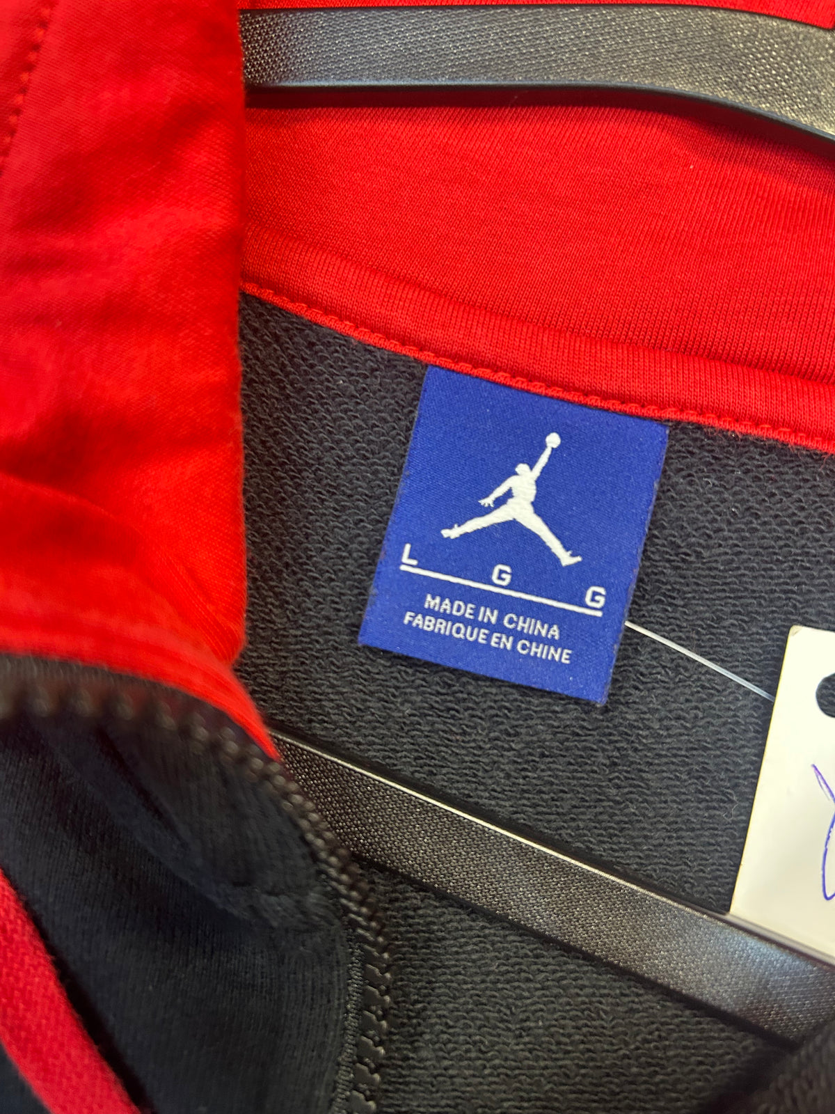 Y2K Jordan HalfZip Jacket Black W/Cement 3M Side