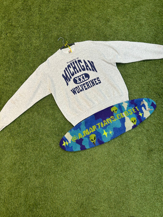 Vintage Fruit Of The Loom Property Of Michigan Crewneck