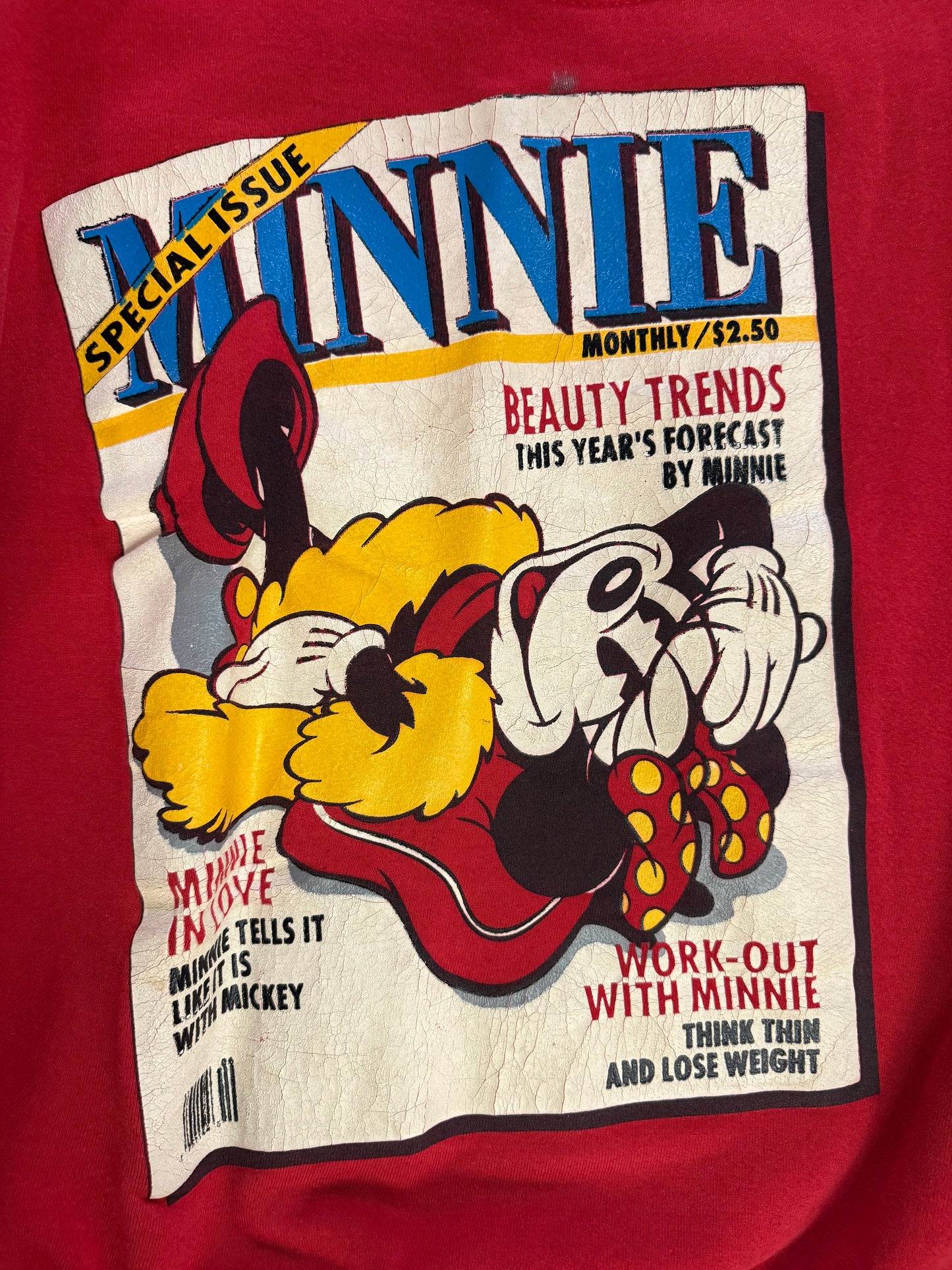 Women’s Vintage Minnie Mouse Crewneck