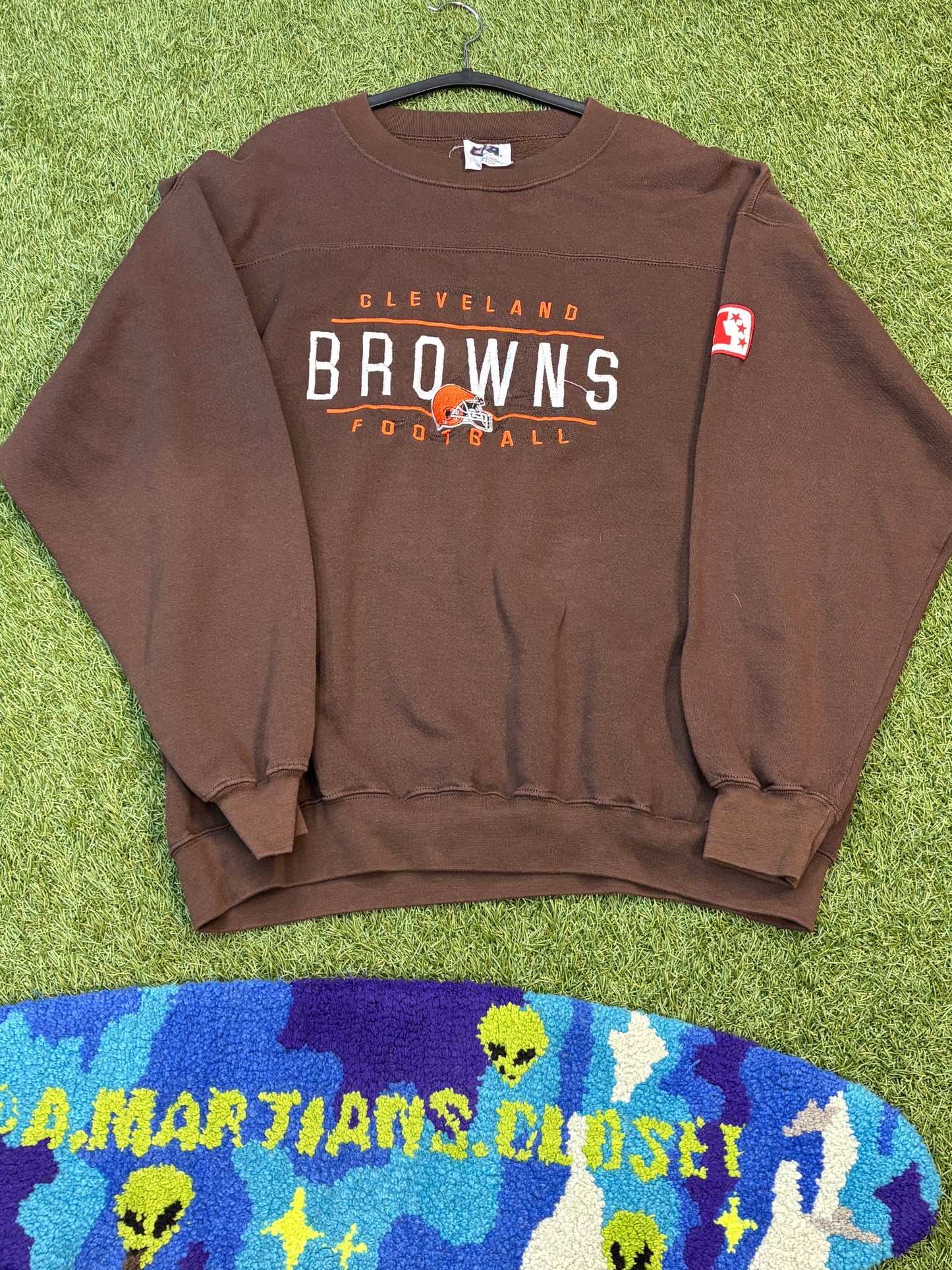 Vintage CSA Cleveland Browns Embroidered Crewneck
