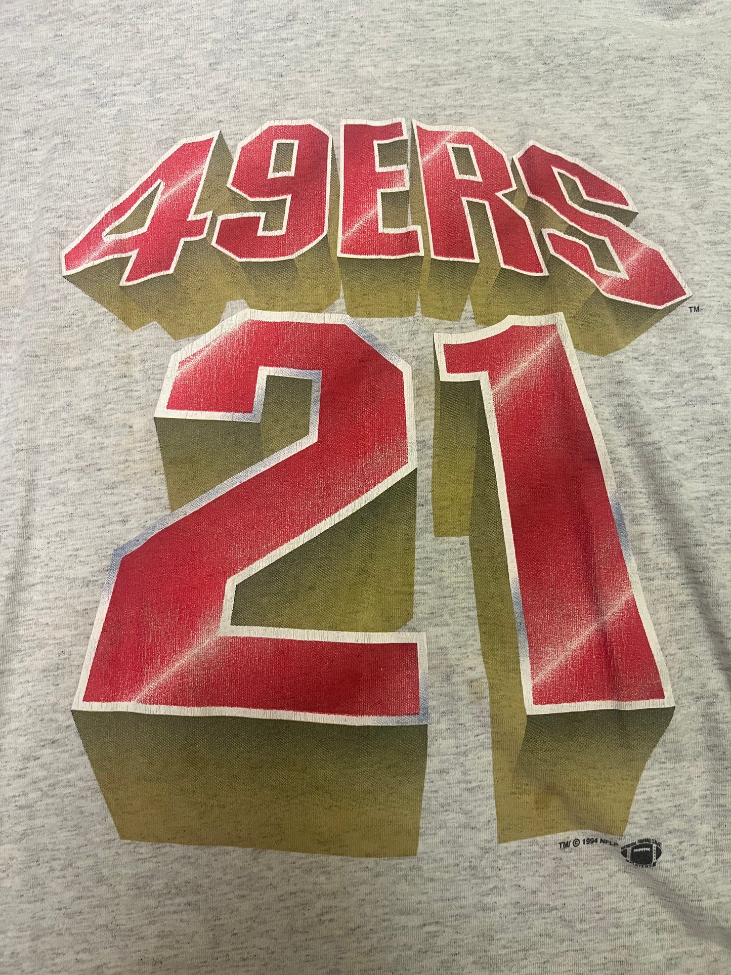 Vintage 1994 San Francisco 49ers #21 Sanders Tee