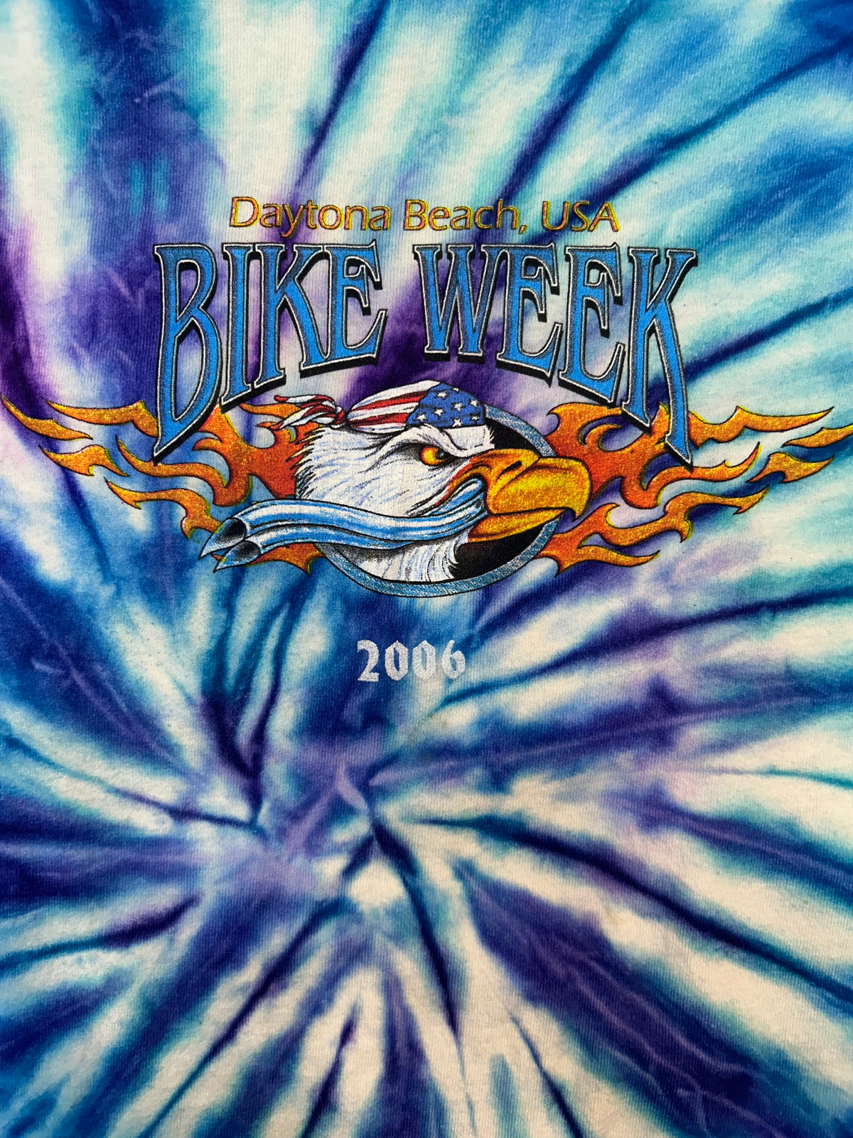 Y2K Daytona Beach Bike Week Tye Dye Tee