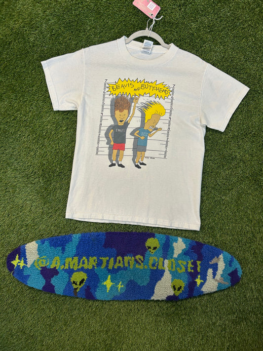 Y2K Beavis And Butthead Delta Pro Weight Tag Tee