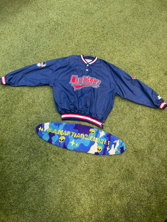 Vintage 90s Starter Cleveland Indiana’s Windbreaker Pullover
