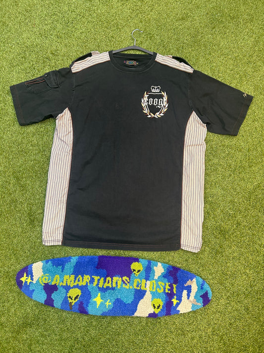 Y2K Coogi Embroidered Brown Logo Tee