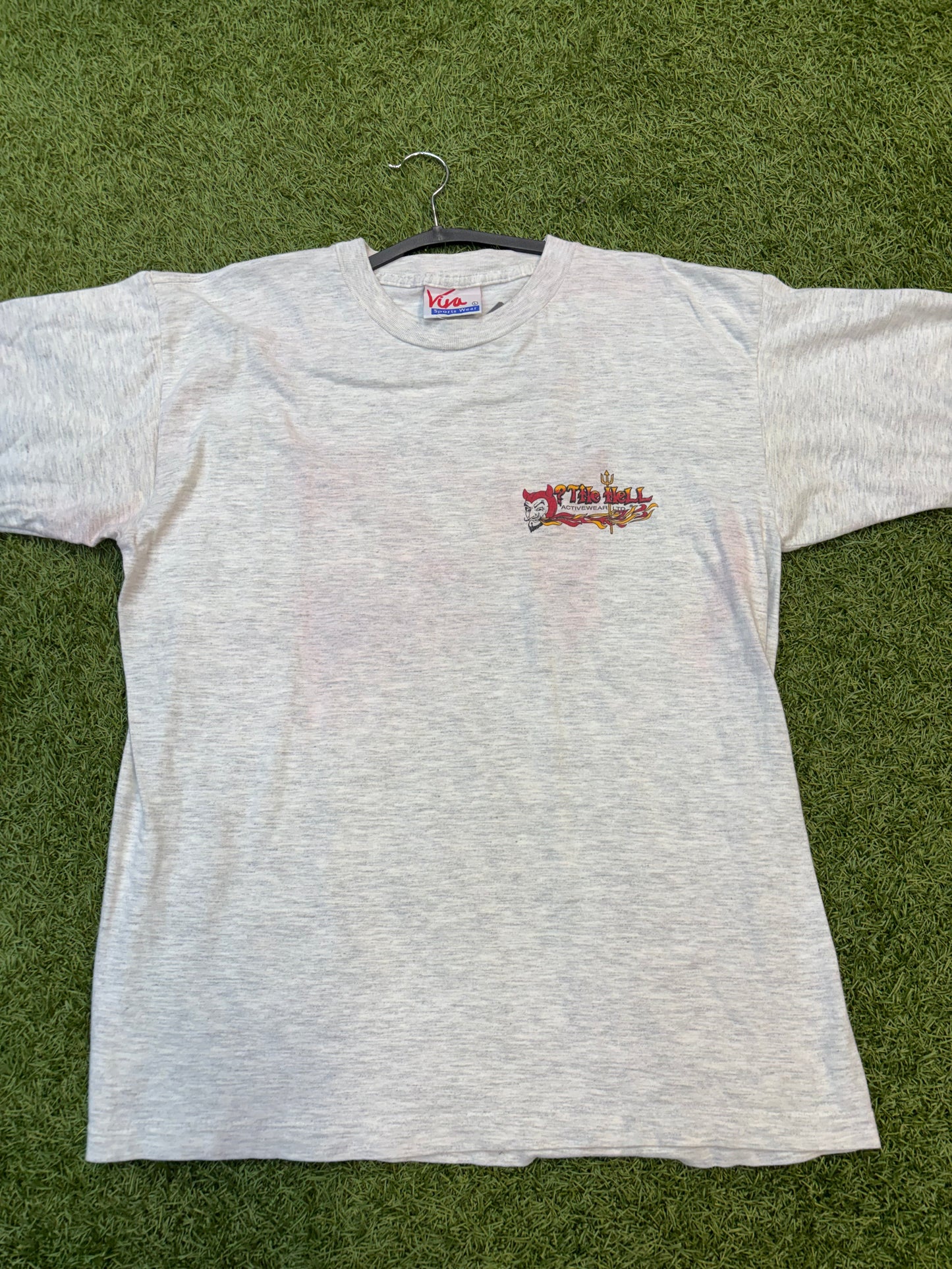 Light Gray Vintage Tee “The Hell Activewear”