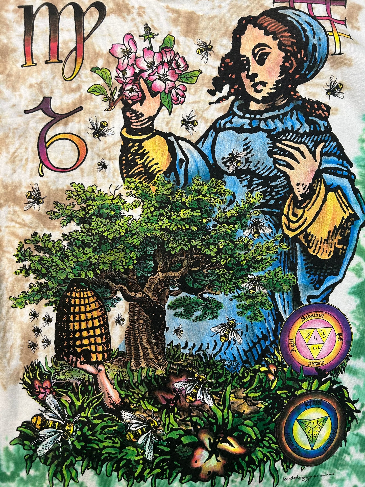 Vintage 1992 Ian Bohorquez Terra (Earth Signs) AOP Tee