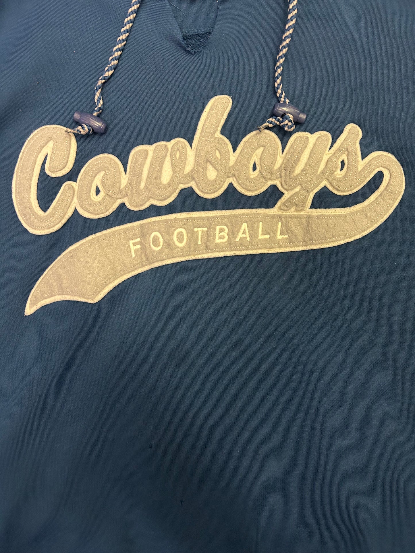 Vintage 90s Starter Cowboys Pullover W/pockets