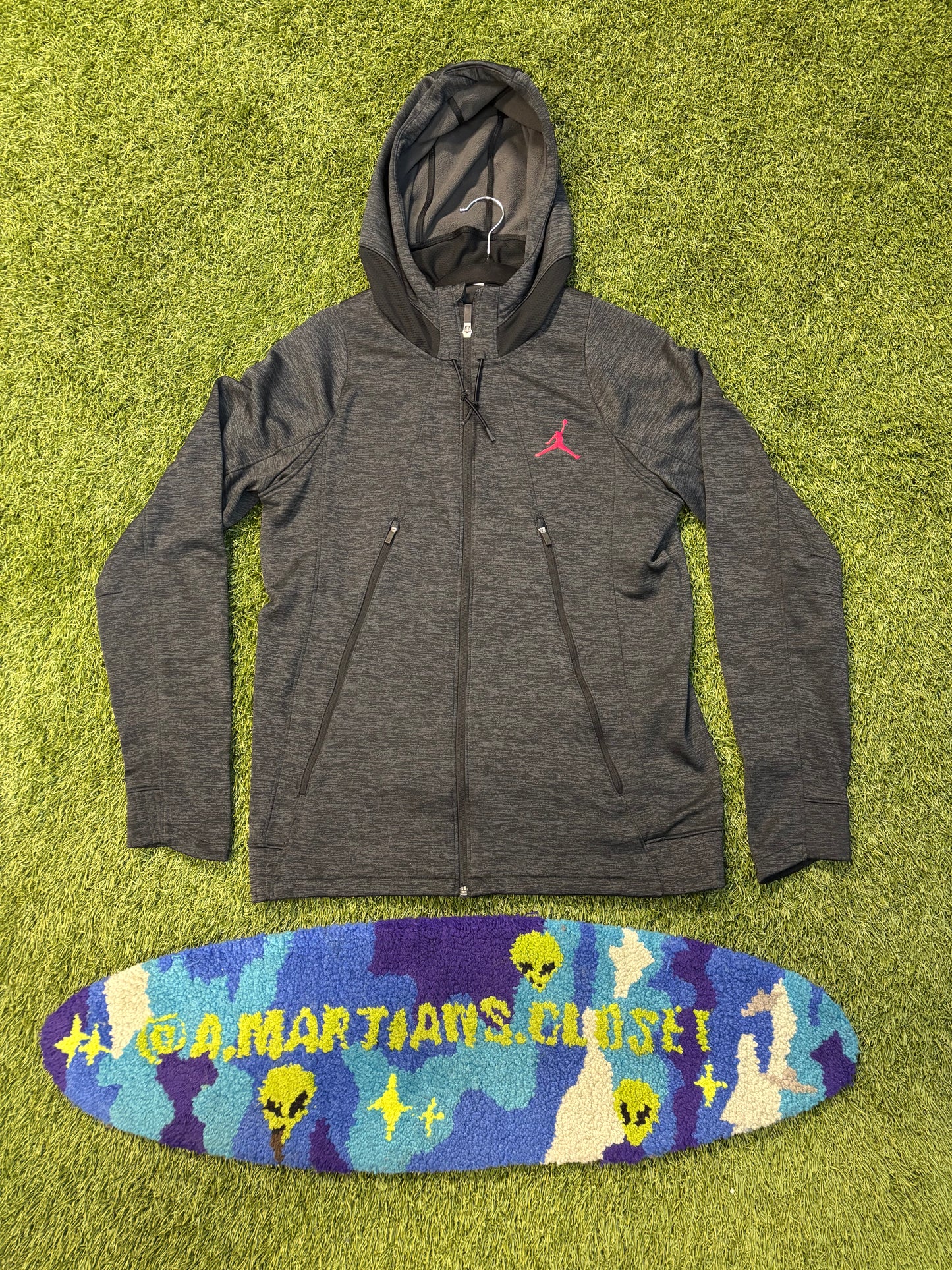 Woman’s Dark Grey and Black Jordan DRI-FIT Jacket Size Medium