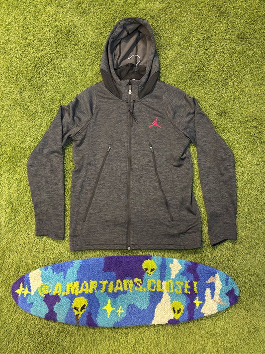 Woman’s Dark Grey and Black Jordan DRI-FIT Jacket Size Medium